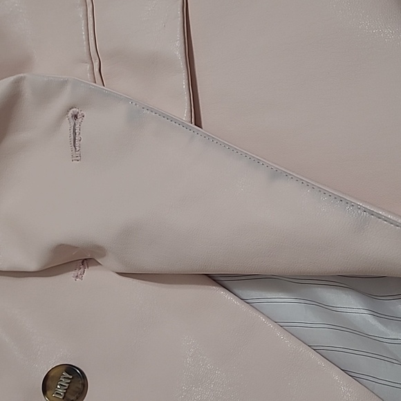 DKNY - Faux Leather Blazer - Picture 7 of 9